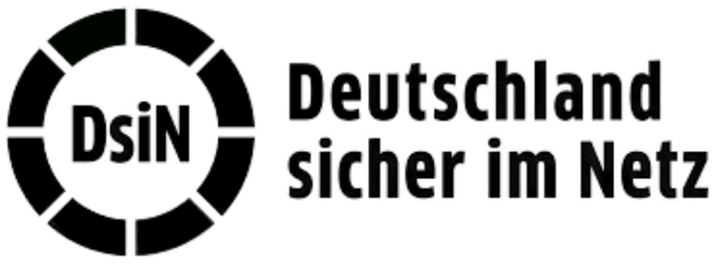 Logo of Deutschland sicher im Netz, a German cybersecurity initiative with the initials DSiN.