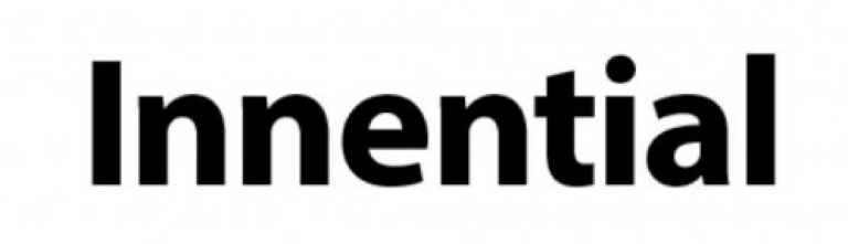 Innential logo in bold black sans-serif on white; modern minimalist design.