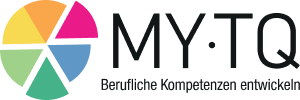 Logo of MYTQ, featuring a colorful emblem and Develop Professional Competencies tagline.