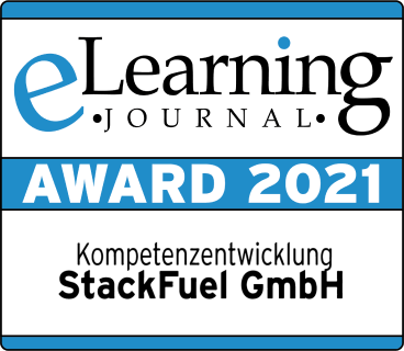 2021 eLearning Journal Award for Competency Development to StackFuel GmbH.